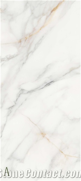 Superior Calacatta Gold Marble Look Sintered Stone Slabs