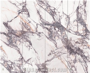 White Breccia Breccia Marble Sintered Stone