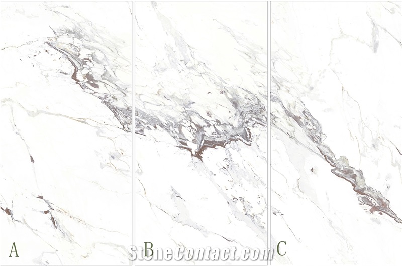 White Breccia Sintered Stone Breccia Marble Sintered Stone