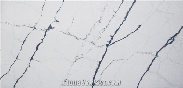 White Everest Artificial Marble Everest White Quartz