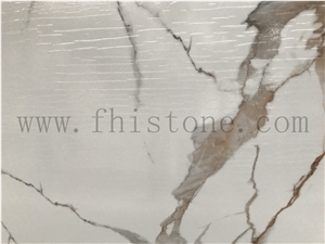 Calacatta Gold Statuary Polished Glossy Sintered Stone Slab