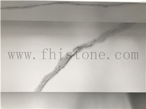 Calacatta White Sintered Stone Step Stair Riser For Interior