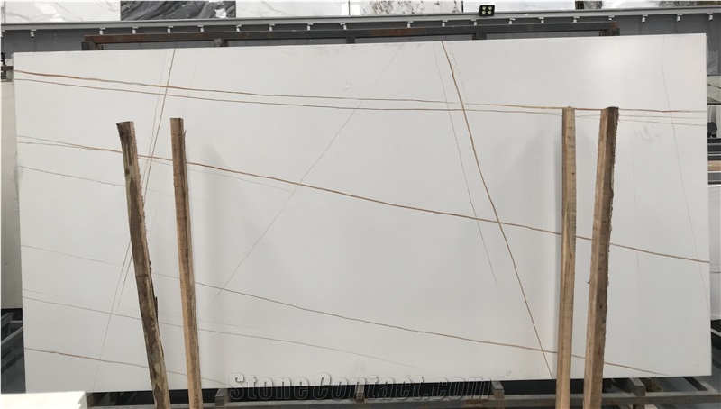 Laurent White Sintered Stone Slab 3200X1600mm Matt Honed