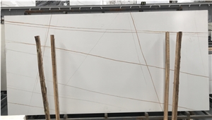 Laurent White Sintered Stone Slab 3200X1600mm Matt Honed