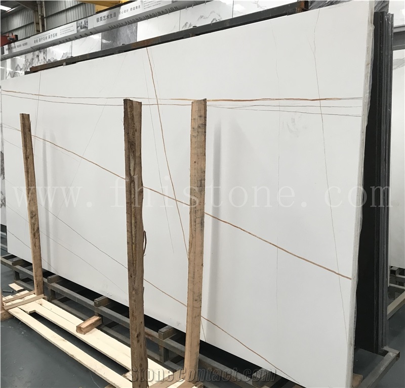 Laurent White Sintered Stone Slab 3200X1600mm Matt Honed