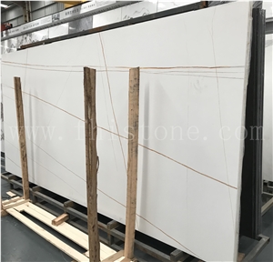 Laurent White Sintered Stone Slab 3200X1600mm Matt Honed