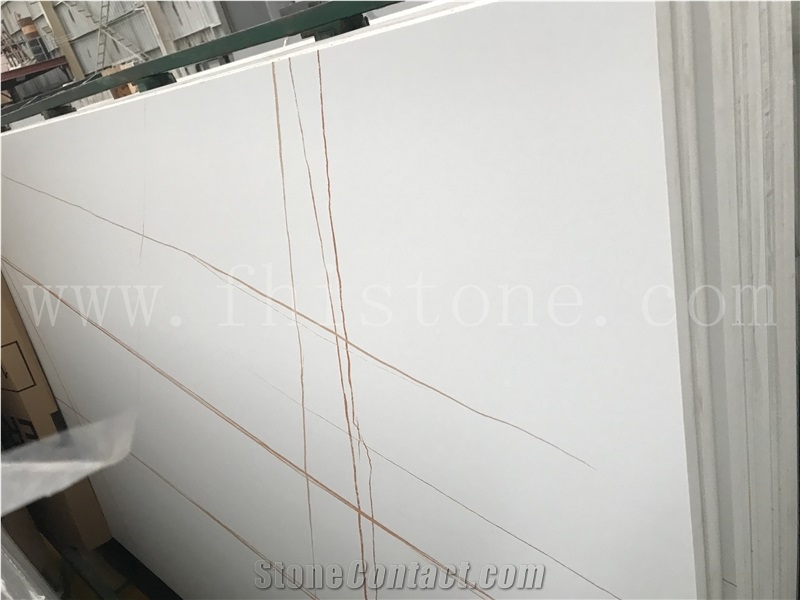 Laurent White Sintered Stone Slab 3200X1600mm Matt Honed