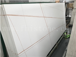 Laurent White Sintered Stone Slab 3200X1600mm Matt Honed
