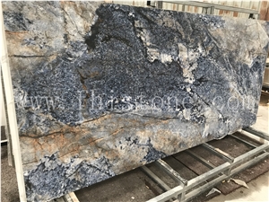 Luxury Sodalite Blue Sintered Stone Slab 3200X1600mm Stone