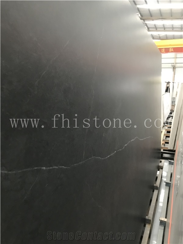 Nero Marquina Honed Matt Sintered Stone Slabs 3200X1600mm