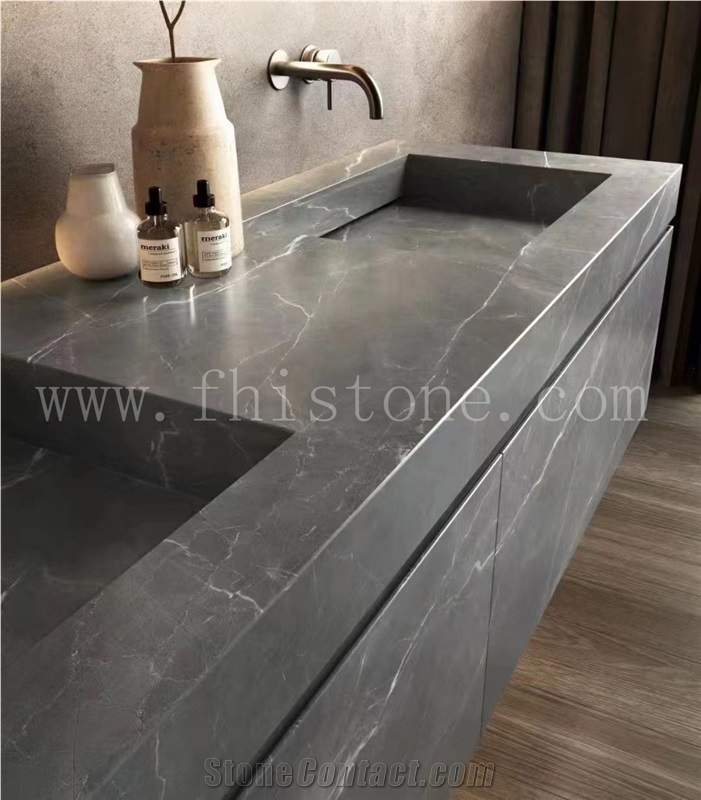 Sintered Stone Bathroom Vanity Tops With Mirror Cabinet