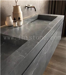 Sintered Stone Bathroom Vanity Tops With Mirror Cabinet