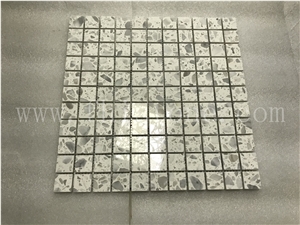 White Terrazzo Mosaic New Trend Floor Tile Square Mosaic