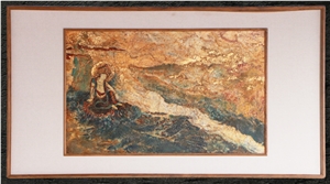 Stone Art Dunhuang Frescoes Stone Painting Stone Collection