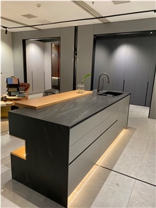 Black Quartz Kitchen Work Top