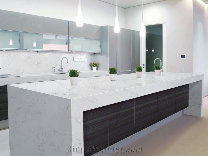 Calacatta Quartz Kitcehn Worktops