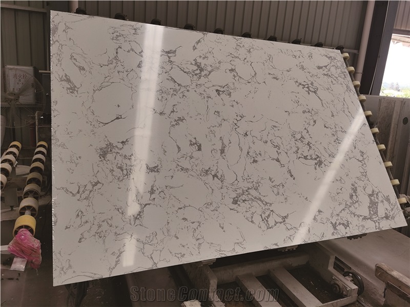 Carrara White Hot Selling Artificial Marble Big Slabs