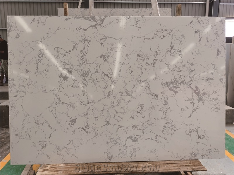 Carrara White Hot Selling Artificial Marble Big Slabs