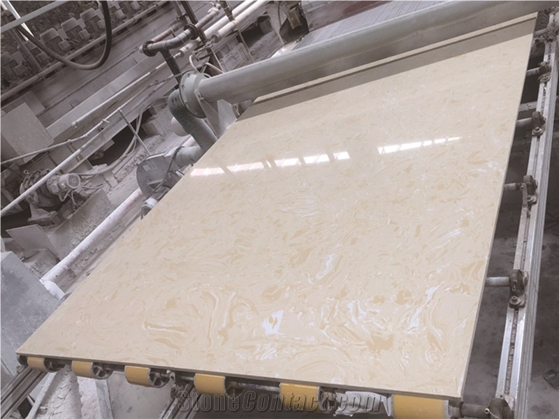 Carrara White Hot Selling Artificial Marble Big Slabs