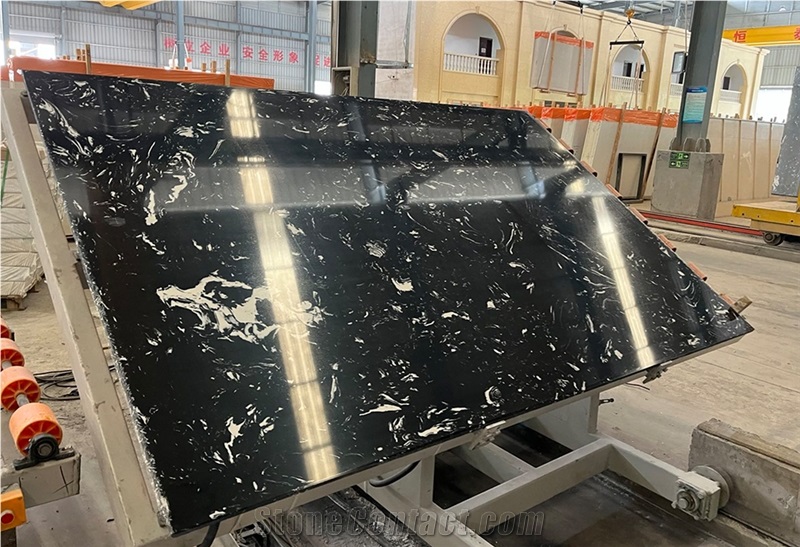 Coffee Color Artificial Marble Engineered Stone Slabs