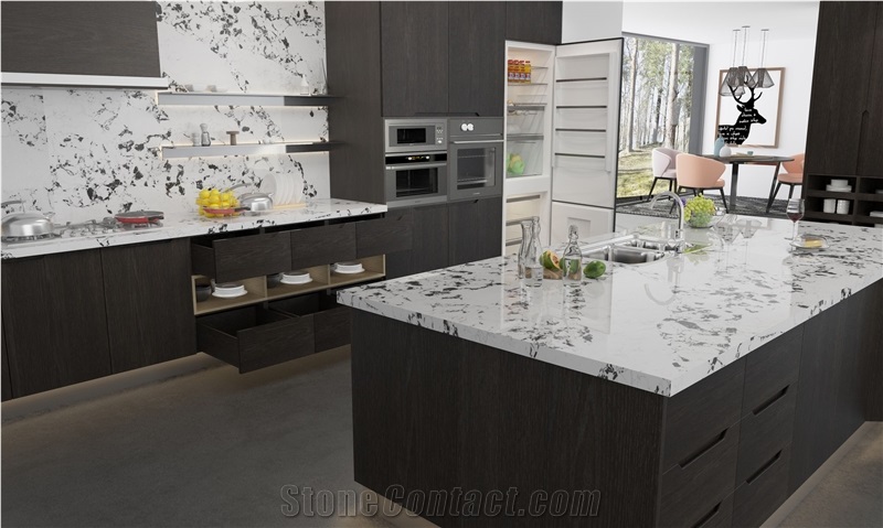 Engineered Stone Quartz Kitchen Countertops
