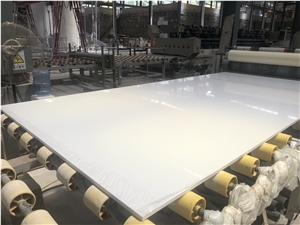 Konglomerated Marble Pure White Good Factory Price