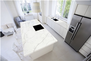 Single Hole Quartz Bathroom Countertop