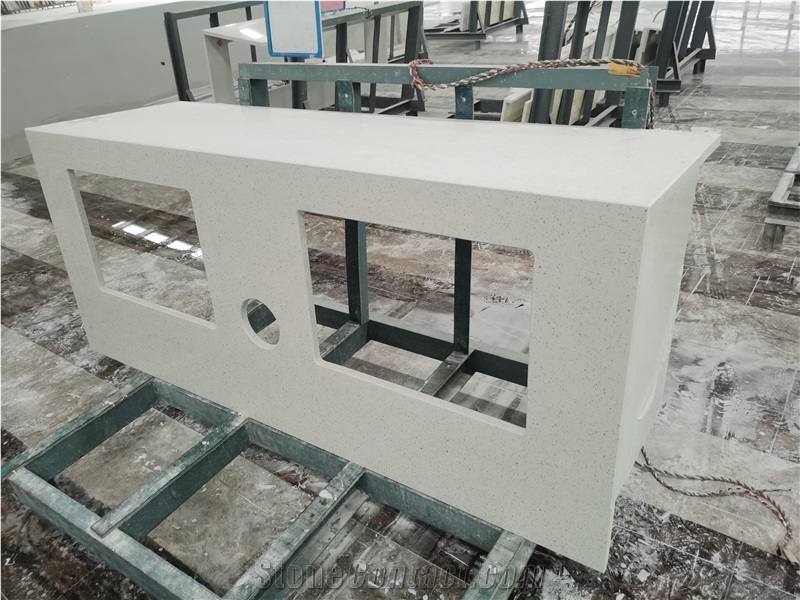 Stone Sinks Terrazo Wash Basin White Artificial Marble