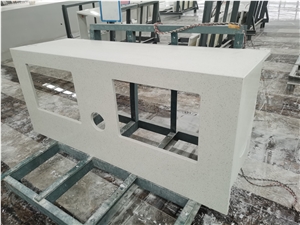 Stone Sinks Terrazo Wash Basin White Artificial Marble
