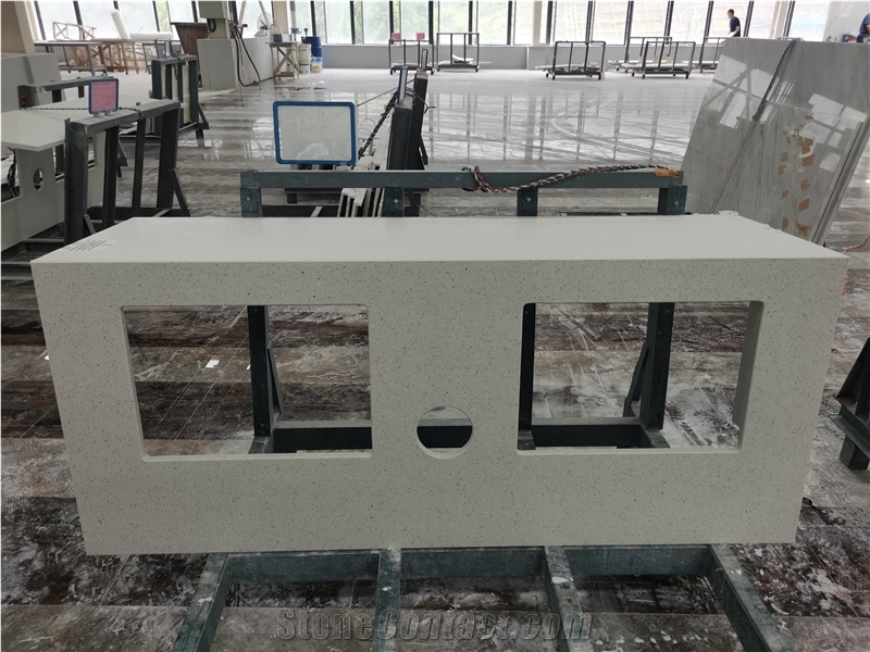 Stone Sinks Terrazo Wash Basin White Artificial Marble