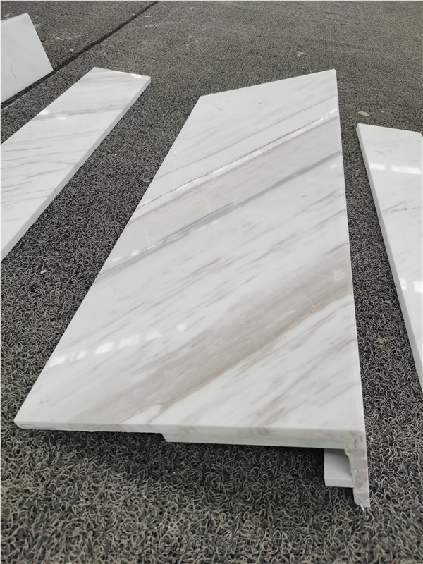 Bianco Monte Marble White Luxury Stone Step Stairs Threshold