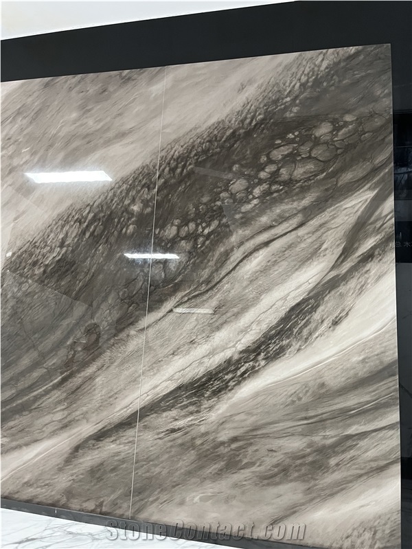 Brown Sintered Stone Wall Panel Polish