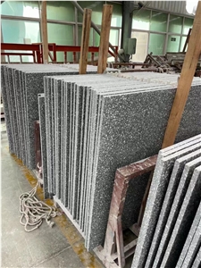 China Dark Grey Terrazzo Polish Large Slab   Wall Bathroom