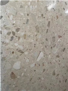 China Dark Grey Terrazzo Polish Large Slab   Wall Bathroom
