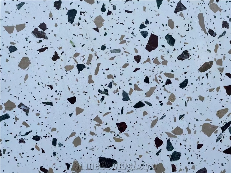 China Fire Resistant Dark Blue Inorganic Terrazzo Floor