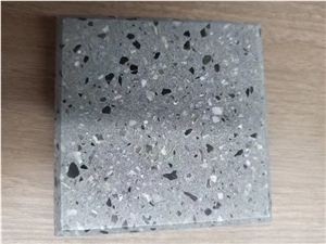 China Fire Resistant Grey Inorganic Terrazzo Tiles Floor