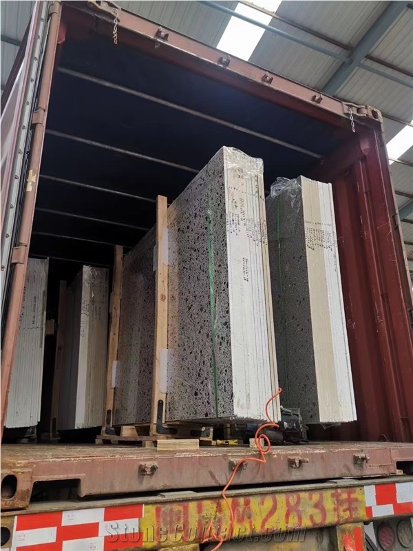 China Green Terrazzo Large Slab Polish Lobby Wall