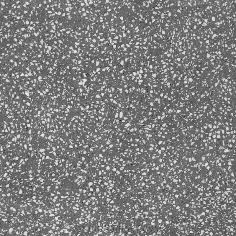 China Light Beige Cream Terrazzo Large Slab Polish Floor