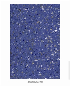 China Light Blue Inorganic Terrazzo Floor Wall Polish