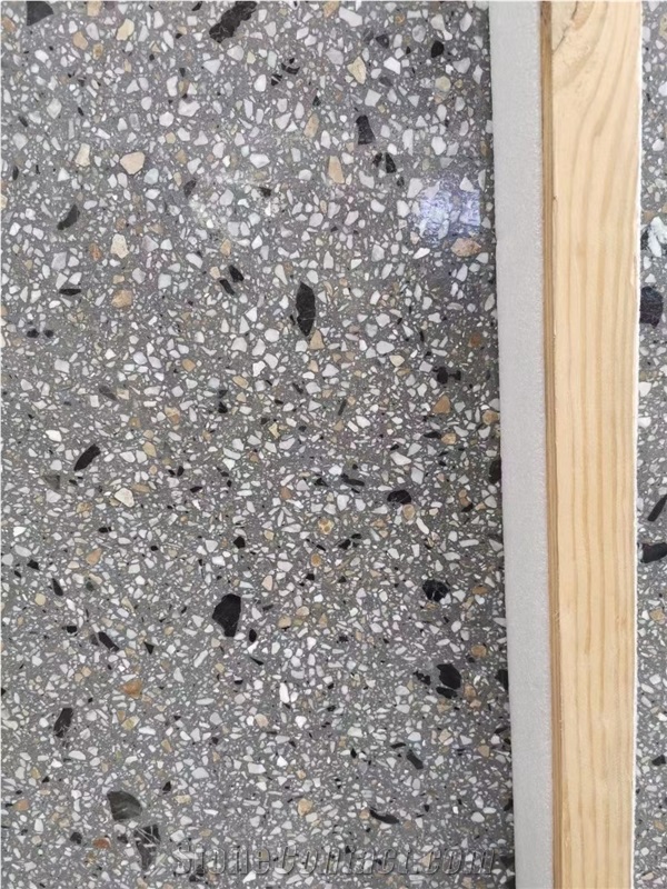 China Light Green Grass Terrazzo Nice Floor