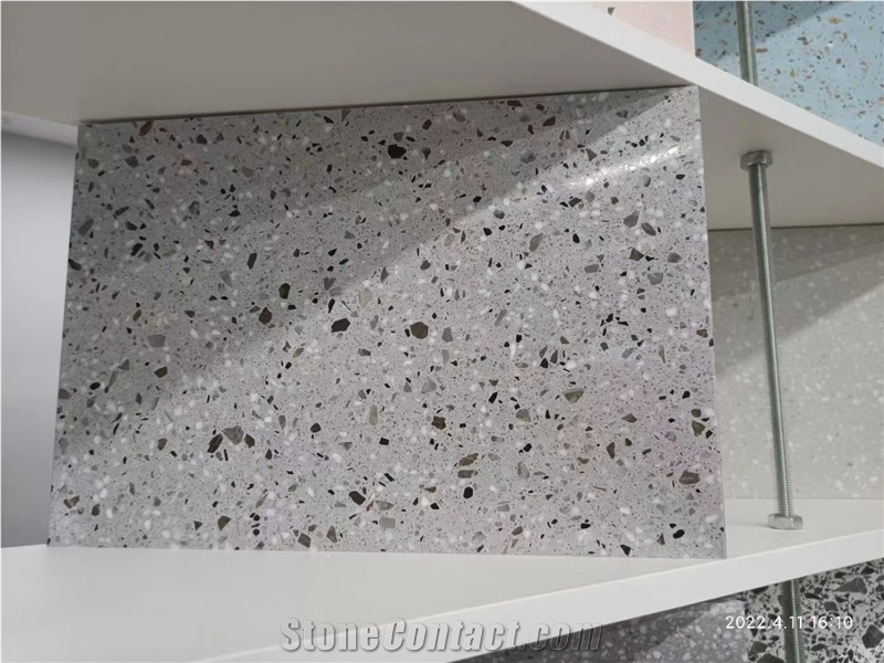 China Light Grey Terrazzo High Quality Wall Polish