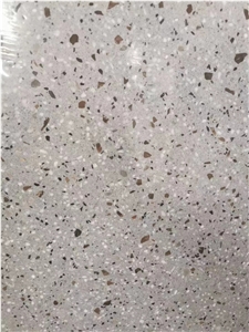 China Light Grey Terrazzo High Quality Wall Polish