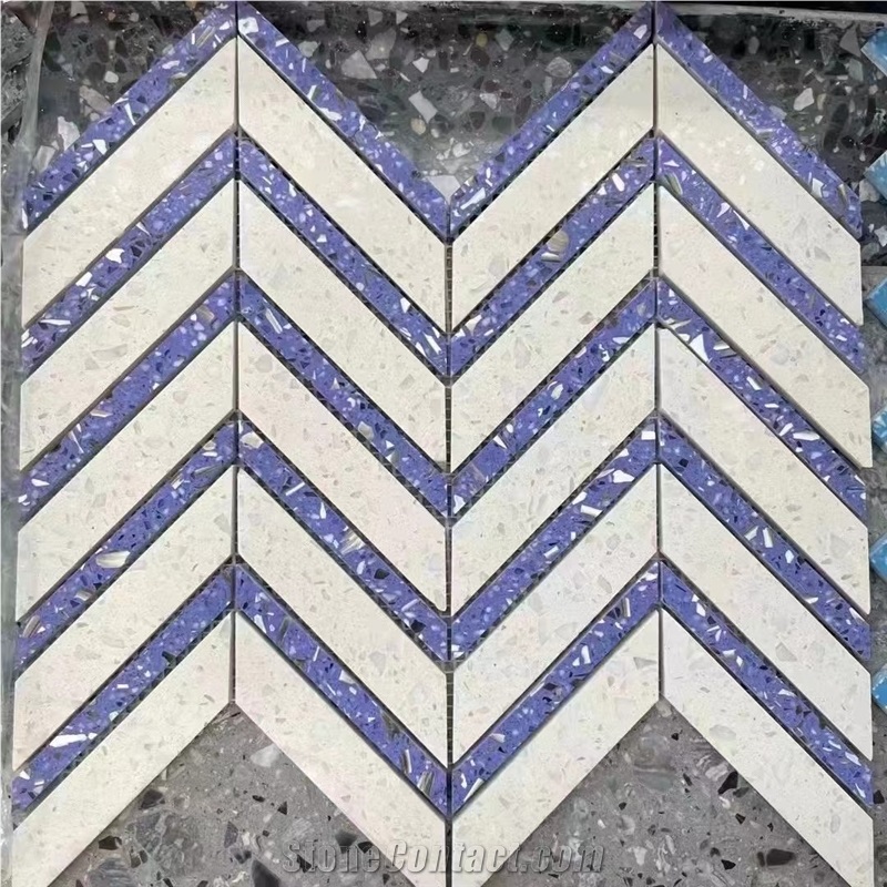 China Rich Color Terrazzo Mosaic Bathroom Floor