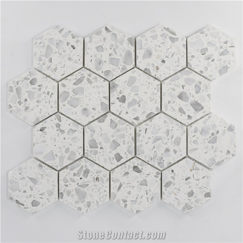 China Rich Color Terrazzo Mosaic Bathroom Floor