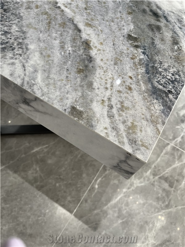 Grey Sintered Stone Stair Tread