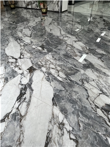 High End Grey  Sintered Stone Floor Polish