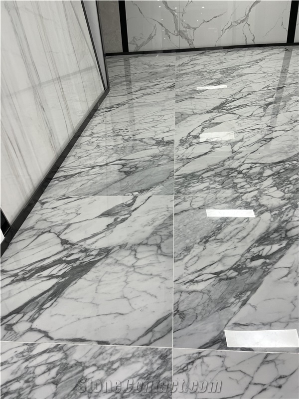 High End Grey  Sintered Stone Floor Polish