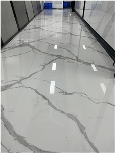 High End Grey  Sintered Stone Floor Polish