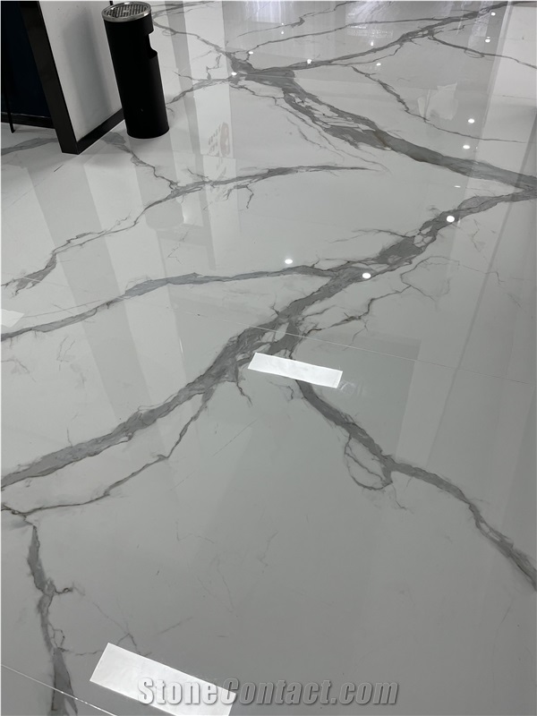High End Grey  Sintered Stone Floor Polish