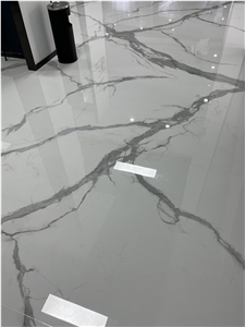 High End Grey  Sintered Stone Floor Polish